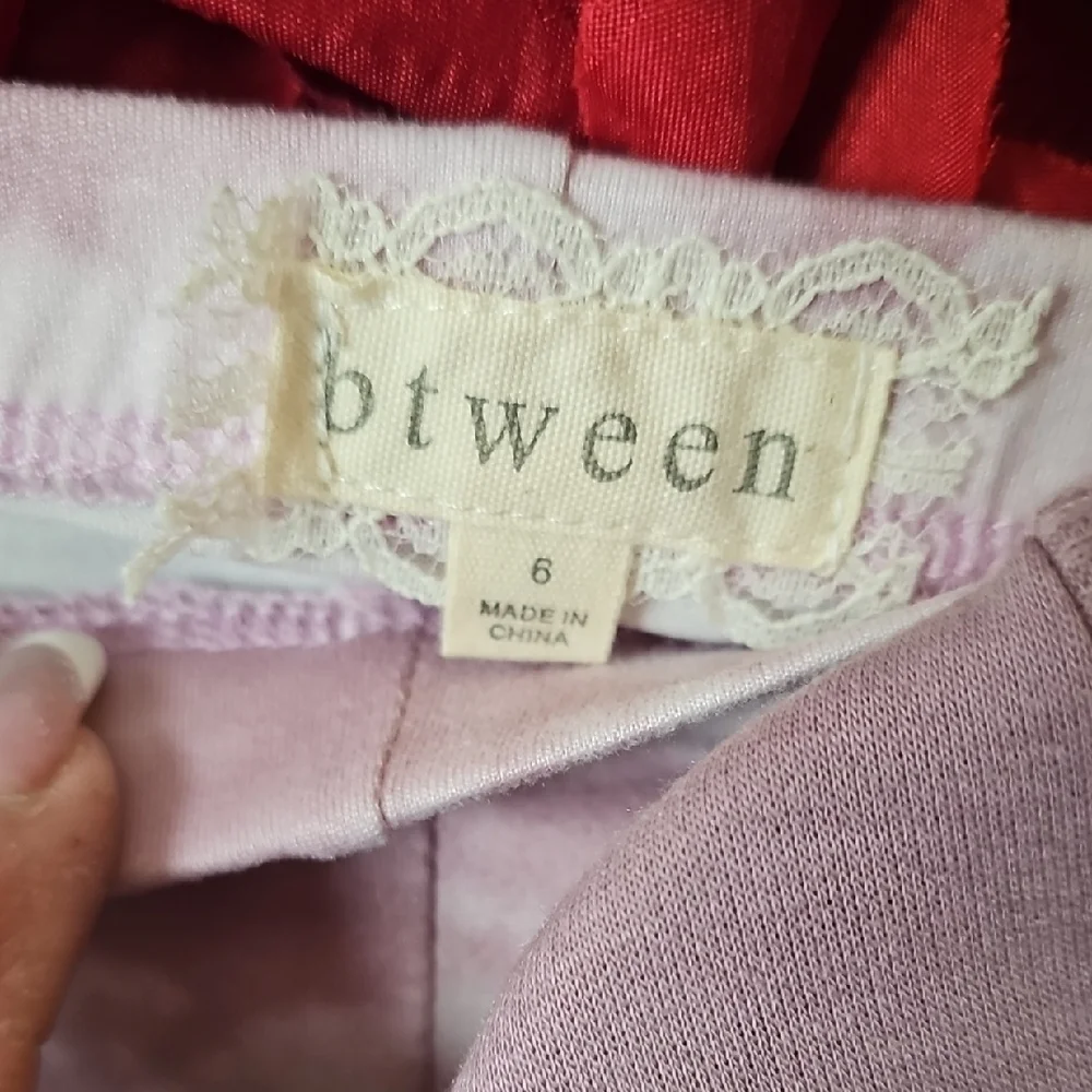 Btween NWT Girls Purple and Gold 'Be You' Sweatshirt and Tie-Dye Set Size 6